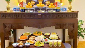 Mẫu mâm cúng Tất Niên trong nhà đơn giản dễ làm